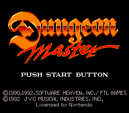 Dungeon Master (USA) Title Screen